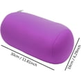 thumbnail image 4 of Cuoff 2Pcs Cylindrical Pillow Comfortable Roll Pillow Microbead Jelly Bean Bed Pillow Tube Pillow Cushion for Head, Neck, Back Support(Black+Purple), 4 of 18