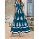 thumbnail image 3 of Vestido largo PRETTYGARDEN para mujer, verano 2025, cuello en V, estampado floral, 3 of 8