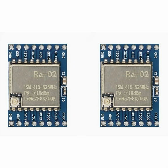 2X SX1278 LoRa Module LoRa 02 433M Adapter Module Wireless Transmission SPI Communication Module,2 x Module,Blue