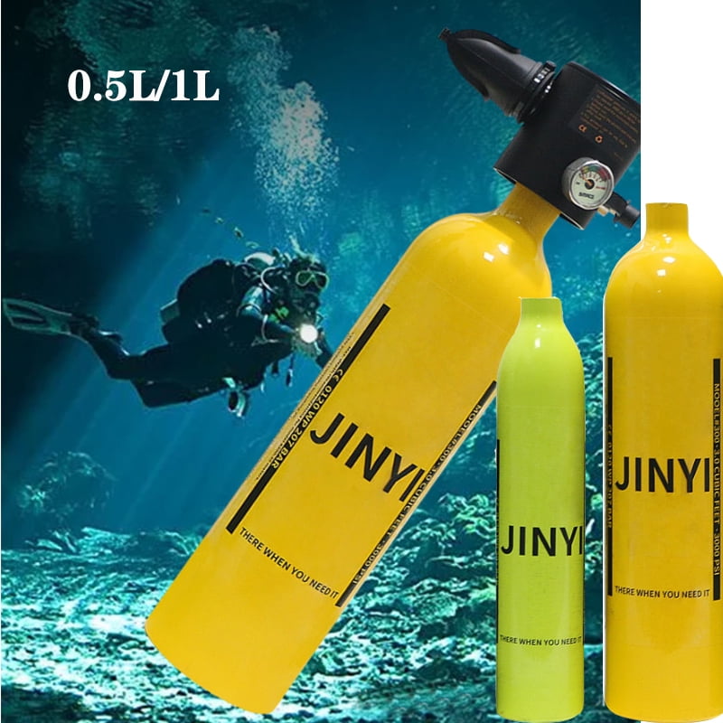 1L High-pressure Diving Mini Scuba Cylinder Oxygen Tank Underwater 