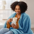 thumbnail image 3 of Cama polar Blanket Utopia, tamaño queen, azul lavado, 300 g/m², 3 of 9