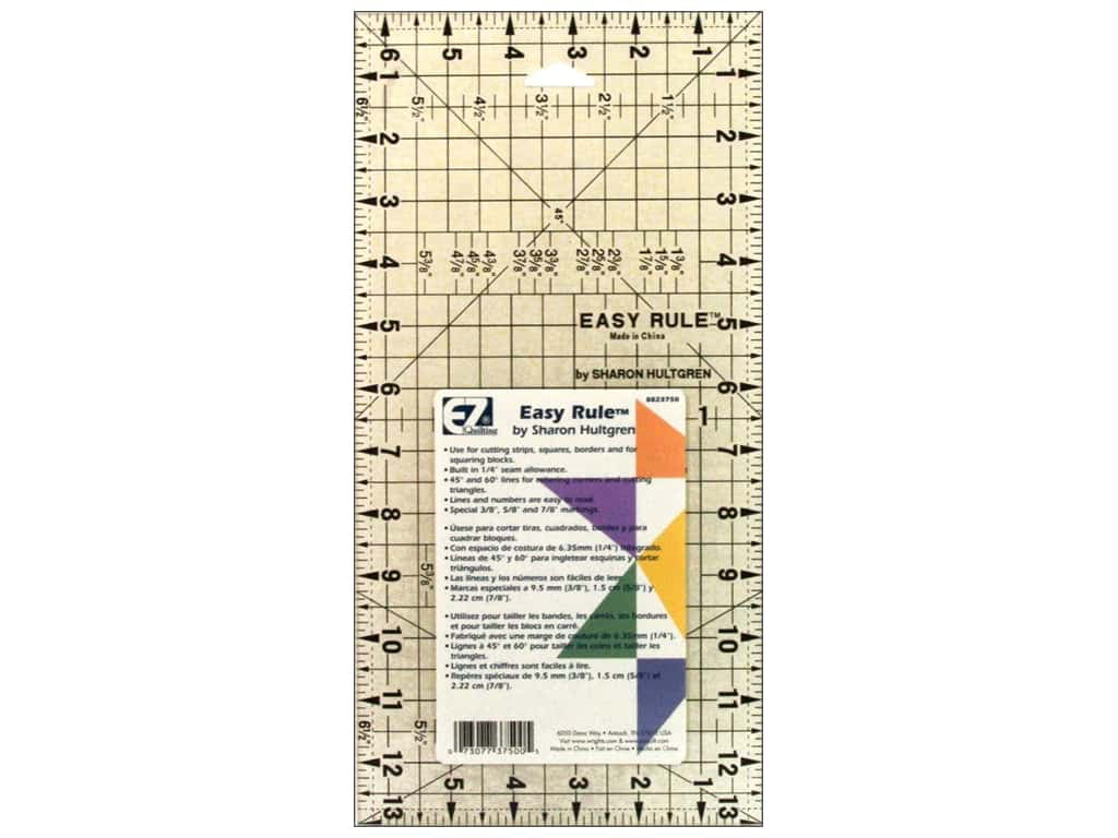 12 x 8.2 Simplicity Circle Quilting Ruler and Quilting Template 