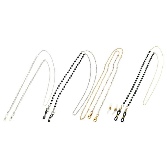 Masteelf 4pcs Eyeglasses Lanyard Set Anti-lost Glasses Rope Stylish Eyewear Holder Accessories