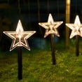 thumbnail image 2 of YIMWNYI 5PC Star Shape Decorative Garden Light, Battery-Powered Outdoor Walkway Lights, Energy-Saving LED Lights for Yard, Patio, Garden, Easter Decorations, Weatherproof, 2 of 7