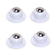 thumbnail image 1 of Juego de 4 mini ruedas giratorias autoadhesivas de 360 grados de rotación Ruedas de acero inoxidable Ruedas para muebles pequeños Contenedor Blanco Sunnimix ruedas ruedas, 1 of 6