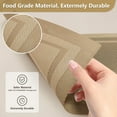 thumbnail image 3 of ShadeMart Light Brown 4 PC Waterproof and heat-insulating Dining Table Placemats, 3 of 6