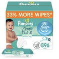 thumbnail image 1 of Toallitas para bebés Pampers Aqua Pure 99% a base de agua 896 toallitas, 1 of 8