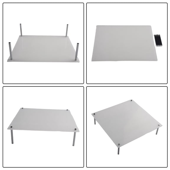 Acrylic Cake Stand Set for Cupcakes and Desserts - 4 Tier Display for Weddings and Birthdays