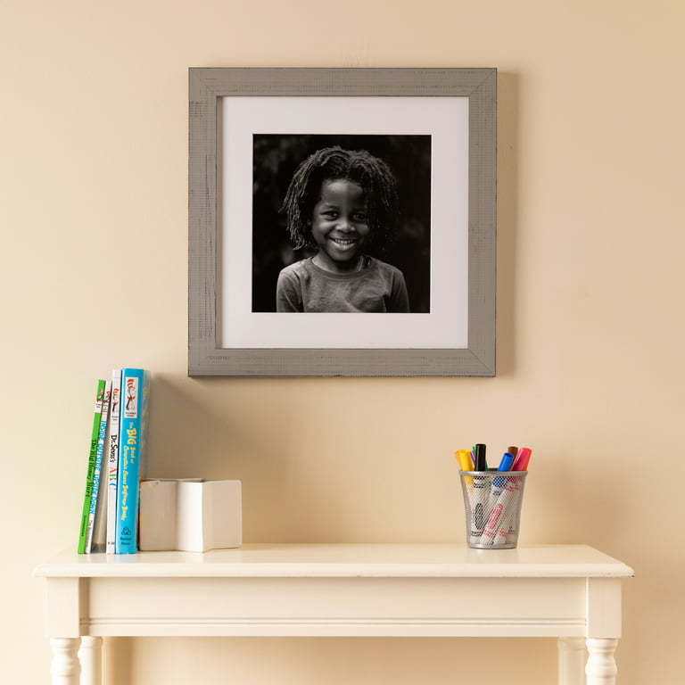 ArtToFrames 4x10 inch Grey Picture Frame, Gray Wood Poster Frame (4594), Size: 4 x 10