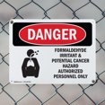 thumbnail image 5 of (2 Pack) Formaldehyde Irritant Hazard OSHA Danger Sign 24 Inch X 18 Inch Plastic Sign, Weather Resistant, UV Protected for Workplace, Business, and Construction Site, Made in the USA, 5 of 8