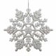 thumbnail image 1 of Naiovety 12 piezas hogar Oficina Hotel al aire libre portátil Navidad copo de nieve decoración Navidad colgante decoración banquete Kits de decoración para fiestas Plata, 1 of 6