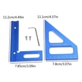 thumbnail image 5 of Measuring Tool 45/90 Degree Scribing Ruler Woodworking Square Protractor, 5 of 8