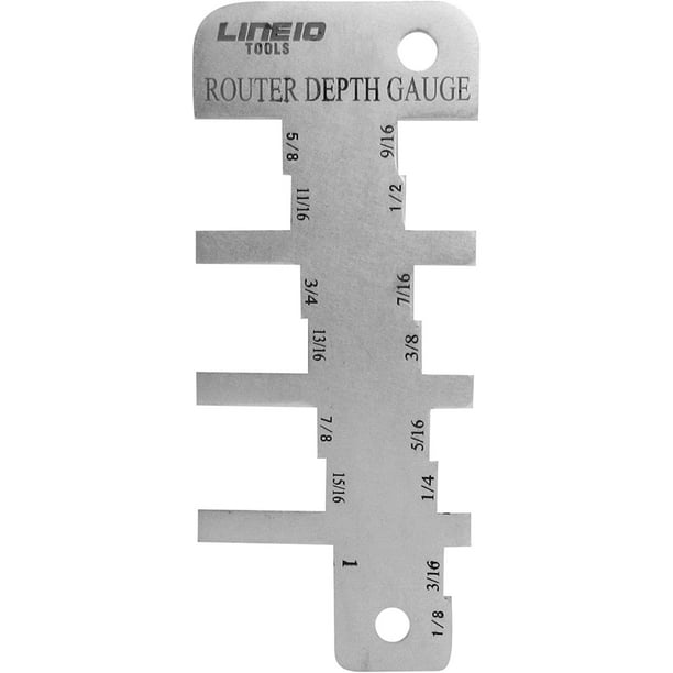 Router bit depth deals gauge