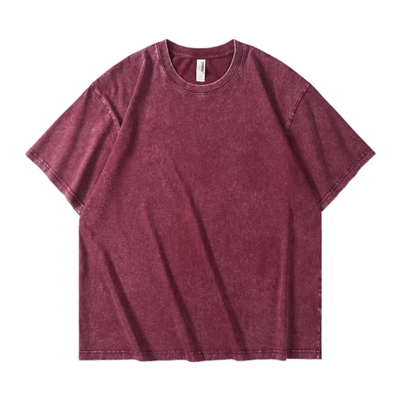 Dagugfen Tshirts for Men Basic Crew Neck Short Sleeve Rayon Cotton Spandex Regular Fitted Casual T Shirts