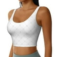 thumbnail image 2 of Daiia Travel Around The World Airplane Printed Women's Sports Bra, Breathable Activewear Bra with U-Back Design and Removable Pads, Comfortable and Supportive for Yoga, Workout-Small, 2 of 8