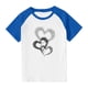 thumbnail image 3 of Blusas y camisas de manga corta con cuello redondo para niños y niñas, blusa de manga corta con estampado de cuello redondo, 3 of 7