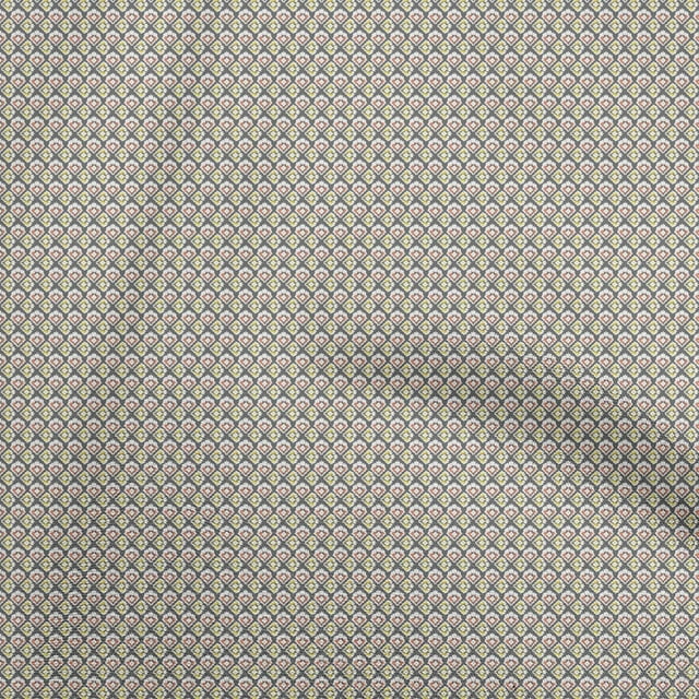 oneOone Georgette Viscose Gray Fabric Asian Ikat Sewing Craft Projects Fabric Prints By Yard 42 Inch Wide
