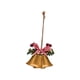 thumbnail image 1 of Adornos de campana de Navidad, decoración colgante para el árbol de Navidad Campana de 2 trompetas dorada, 1 of 9