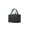 Black, variant on Foldable Hanging Makeup Bag with Hook, Solid Color Cosmetic Organizer Case for Travel, Dorm Room and Daily Storage