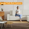 thumbnail image 4 of 96" Modular Cloud Sectional Sofa, L-Shaped with Movable Ottoman & Pillows, 4 of 7
