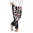 thumbnail image 2 of Hirioo Geometric Sports Energetic Burst for Teenagers' Pajama Pants Womens Lounge Pants with Pockets Pj Bottoms Pants for Men-Medium, 2 of 6