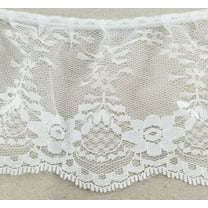 3.5" Ruffled Gathered Lace Trimming - 9 Total Yards!