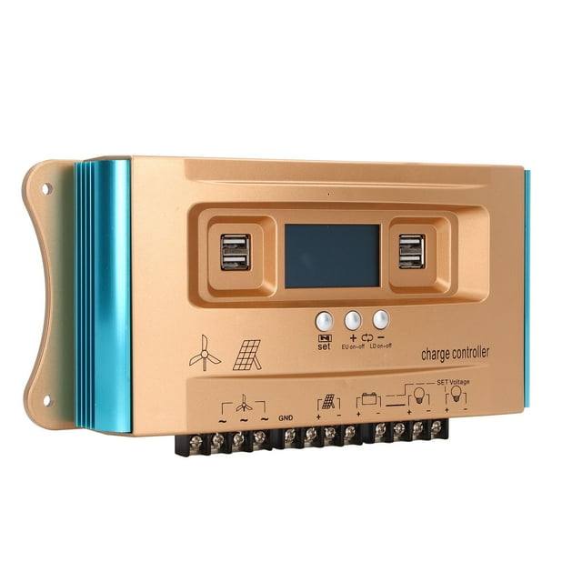 MPPT Solar Controlador Carga El Regulador Del Panel Del Controlador Con Puerto USB Para Sistemas De Cuadrícula OFF Para RV 12V 24V 36V 48V 60V