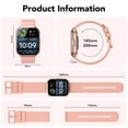 thumbnail image 5 of 2026 NEW Smart Watch, 1.96''HD Screen SmartWatch for Men Women's, Answer/Make/Message, 100 Sports Modes, IP68 Waterproof Fitness Tracker Compatible with Android and iPhone, Holiday Gifts,Pink, 5 of 6