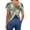 25# Army Green, variant on Women's Twist Backless Short Sleeve T Shirts Tops Round Neck Curved Hem Casual Workout Tee T-Shirts Pink L