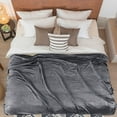 thumbnail image 2 of REGALWOVEN Queen Size Blanket Microplush Fleece Throw Blanket, Dark Gray, 2 of 8
