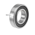 thumbnail image 4 of Uxcell Deep Groove Ball Bearing Metric Double Seal High Carbon Steel Z2 12mmx24mmx6mm, 4 of 4