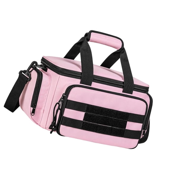 Lerpwige Pink 14 Inch Tool Organizers Bag Heavy Duty Nylon With Shoulder Strap