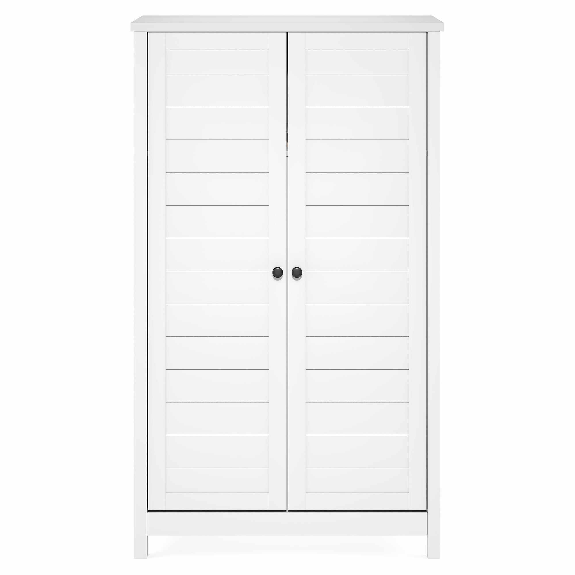 Furinno Robin Storage Kitchen Cabinet with 2 Doors 60H in White