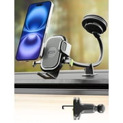 Bracketron OneClick Car Phone Mount for Dashboard, Windshield & Vent with 7 Gooseneck & 360° Rotation