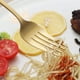 thumbnail image 4 of Juego de cubiertos moderno de acero inoxidable, juego de cubiertos cepillados, juego de utensilios con acabado satinado, cocina casera y restaurante, 4 of 5
