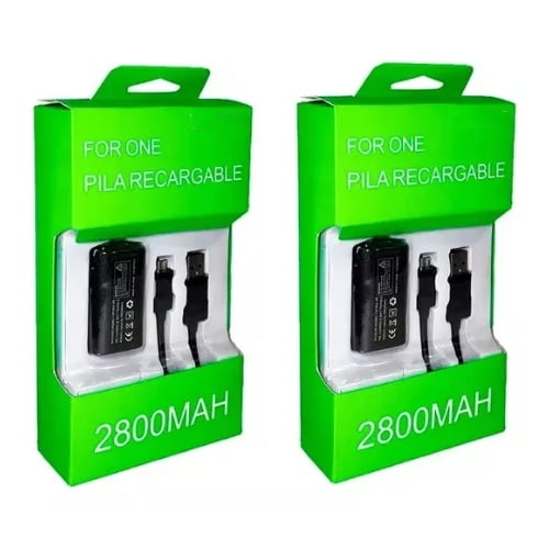 2x Kit Carga Y Juega Para Control Xbox One Y Xbox One S