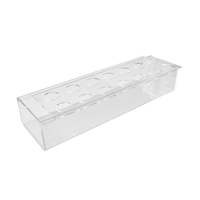 Caja De Acrílico Caja de flores de rosas acrílicas Jarrón rectangular elegante creativo (35 * 10 * 6 cm con luces) Tmvgtek Libre de BPA