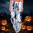 thumbnail image 2 of Domzest Womens Halloween Pajama Pants Halloween Graphic Wide Leg Pj Bottoms Drawstring Elastic Waisted Funny Sleepwear Dark Blue XXL, 2 of 6