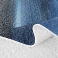 thumbnail image 5 of Castle Fairy Watercolor Gradient Wash Twin Quilt Set 2 Pieces,Abstract Graffiti Texture Twin Coverlet Set,Slate Blue Gray White,1 Bedspread and 1 Pillowcase, 5 of 7
