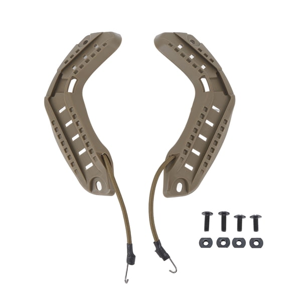 Guía lateral del casco Arc guía de montaje del casco de Seguridad para el color del suelo de los accesorios rápidos del casco de Seguridad con tornillos de montaje del cinturón de Seguridad