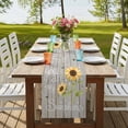 thumbnail image 4 of Table Runners 72 Inches Long Dress Scarves, You Are My Sunshine Farmhouse Kitchen Table Runner, Coffee Tablerunners, Yellow Sunflowers Cute Bees Heart Retro Wood 14x72 Inch, 4 of 9