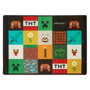 Fresh Home Elements - Minecraft 37 x 52 Playmat Activity Rug; 3+ Age Group, Graphic Design