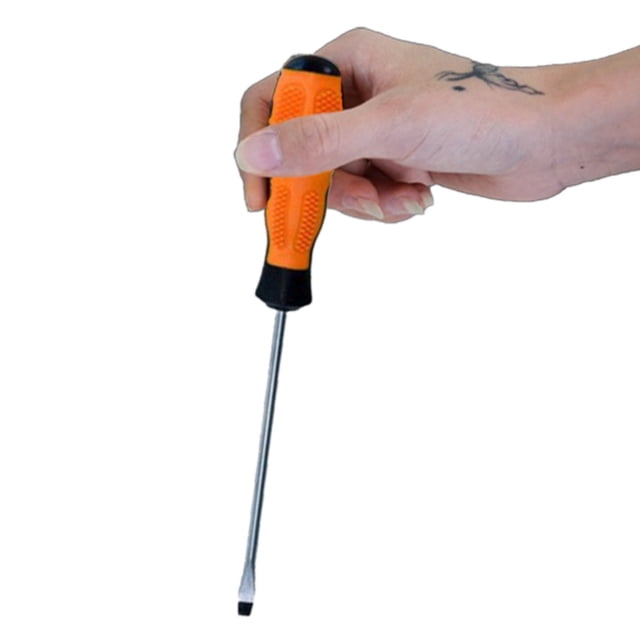 WRXMIJNHGSA Screwdriver Under $5 Screwdriver Set Inch Flat Slotted Flat Head Precision Household Screwdriver Super Hard Industrial Grade Super Hard Mini Screwdriver