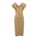 thumbnail image 5 of Vestido de Verano para las Mujeres sin Mangas Cuello en V con Mangas Voladoras, Color Sólido Y Vestido Sexy Fluido para las Mujeres, 5 of 6