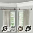 thumbnail image 2 of Domovina Curve 13/16" Corner Window Single Curtain Rod-Color:Satin Nickel,Size:28"-48", 2 of 2