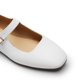 thumbnail image 2 of Zapatos planos Mary Jane para mujer DREAM PAIRS punta cuadrada blancos talla 8.5, 2 of 6