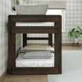 thumbnail image 5 of Max & Lily Twin over Twin Low Bunk Bed, Modern Farmhouse Solid Wood Bunk Beds for Kids, Barnwood Brown, 5 of 9
