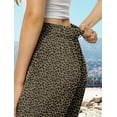 thumbnail image 3 of Womens Casual Wide Leg Pants High Waisted Button Down Straight Long Trousers Palazzo Pants, 3 of 7