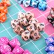 thumbnail image 4 of 10 unids/set 10 lados D10 dados poliédricos números diales escritorio accesorios para juegos Juguetes, 4 of 4