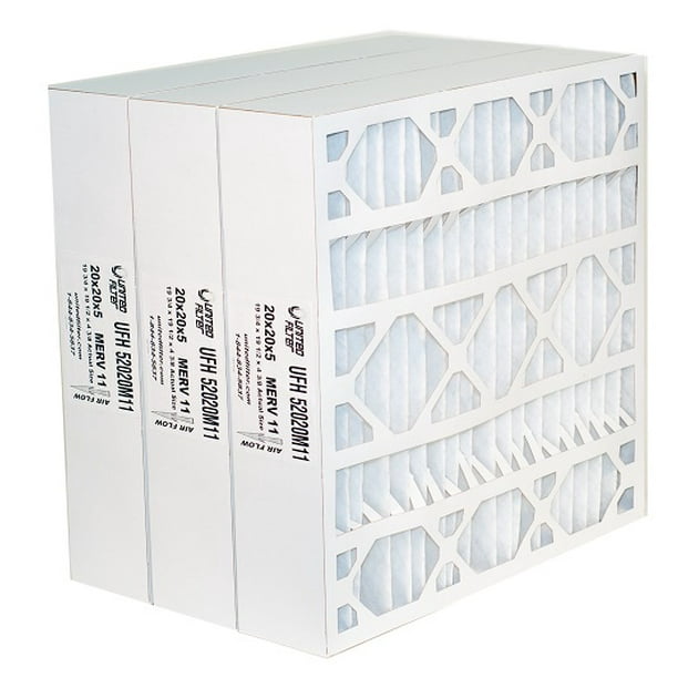 United Filter Compatible Honeywell 20x20x5 MERV 11 Pleated HVAC AC
